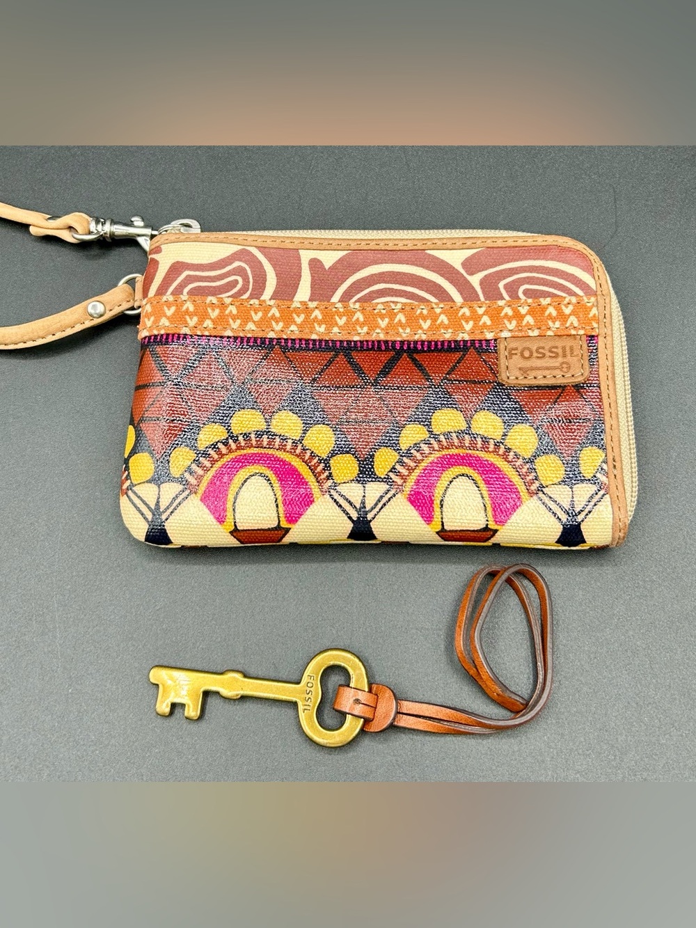 FOSSIL Key - Per Wallet Wristlet and Fossil Key Bundle.